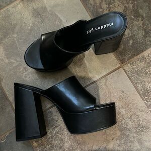 madden girl Jesa Women's Platform Dress Heels black